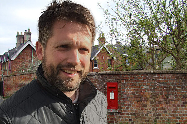 George (pictured) now lives in Uplands, Stroud.